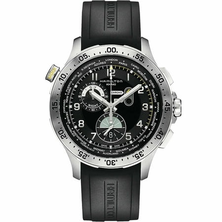 Hamilton Worldtimer Chronograph Black Dial Mens Watch H76714335