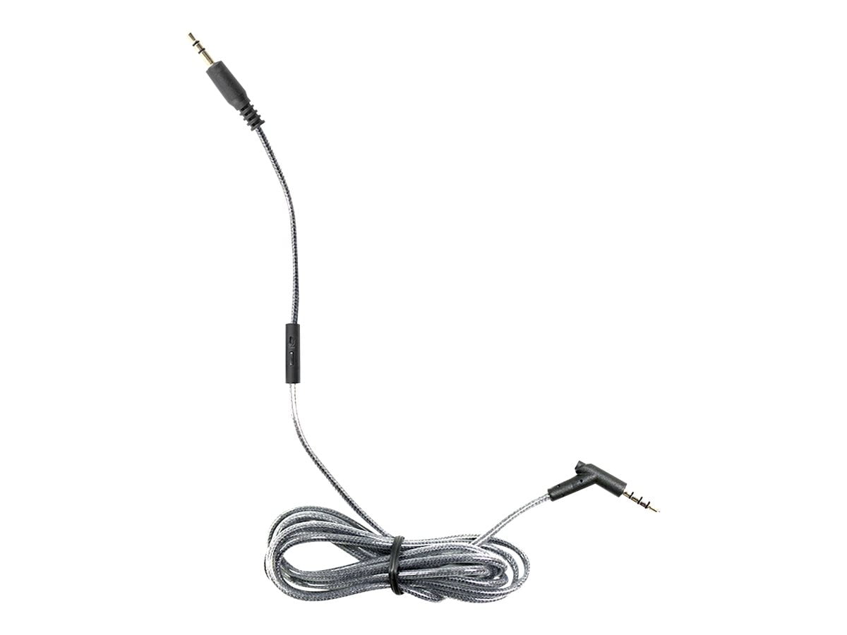 HamiltonBuhl NCHBC2 0.6 x 0.13 x 0.13 in. Deluxe Active Noise-Cancelling Cord Converts Headphone to Headset, Black