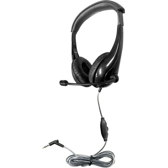 HamiltonBuhl Motiv8 TRRS Classroom Headset with Gooseneck Mic and In-line Volume Control