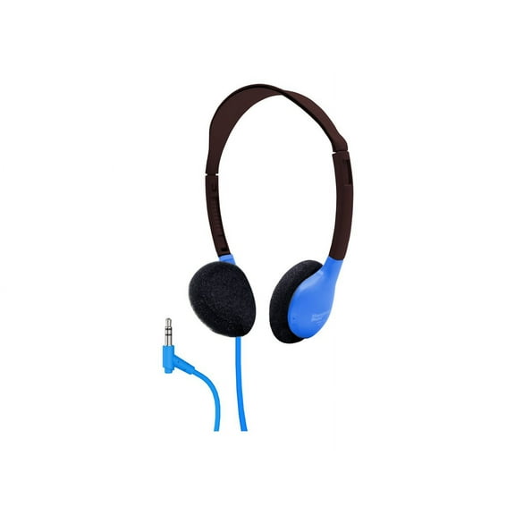 HamiltonBuhl Sack-O-Phones, 10 Personal Headphones in a Carry Bag, Blue