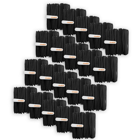 HamiltonBuhl® Skooob Tangle Free Earbud Covers - Jet Black, Pack of 20