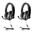 HamiltonBuhl Smart-Trek Deluxe Stereo Headset with In-Line Volume ...