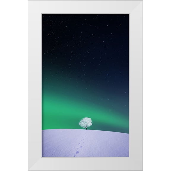 Hamiti, Bess 10x14 White Modern Wood Framed Museum Art Print Titled - Apple