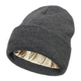 thumbnail image 1 of Hamky Bucket Hats,Sun Hats,Satin Lined Beanie For Women Knit Satin Lined Winter Hats For Women Silk Lined Beanie Cap Warm Beanie Hat,Summer Hats,Hats for Men Dark Gray, 1 of 9
