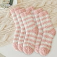 thumbnail image 1 of Hamky Crew Socks for Women,Fuzzy Socks,Warm Christmas Fashion Windproof Printing Mid Tube Socks Long Tube Cotton,Fluffy Socks,Ankle Socks Pink, 1 of 4