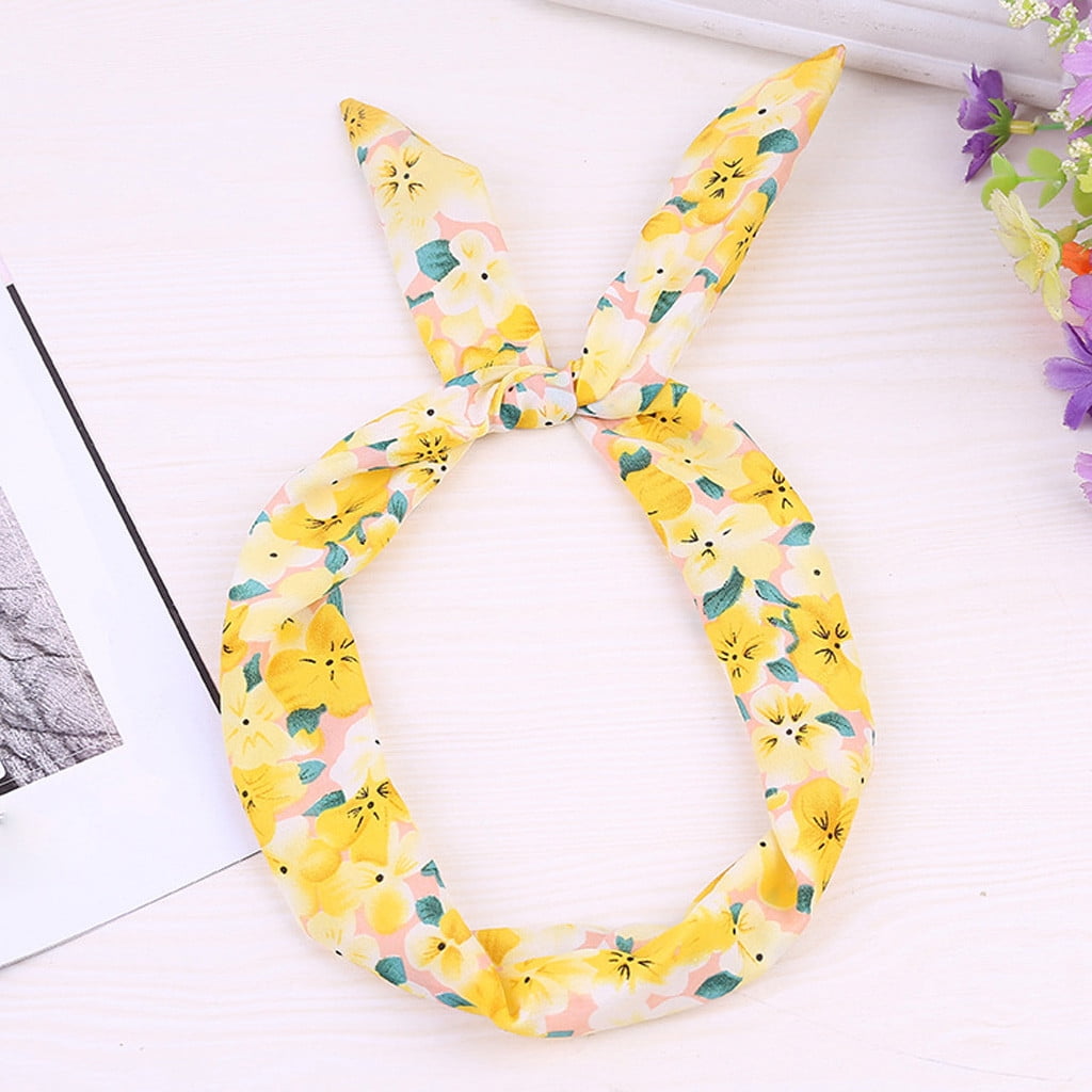 Hamky Hair Accessories,Hair Bands,Paisley Rockabilly Wired Headband