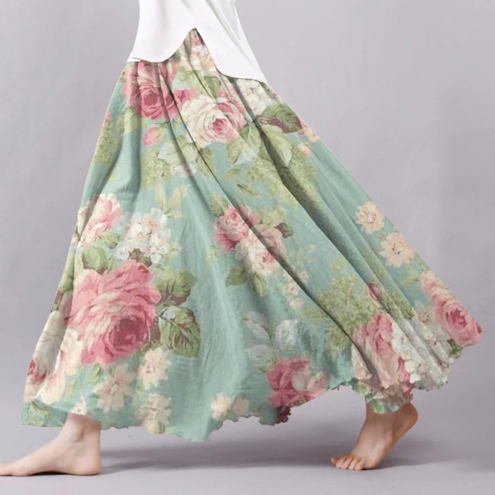 Hamky Skirts for Women Maxi Skirt Fall Skirt Women's