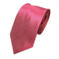 thumbnail image 1 of Hamky Tie,Mens Classic Jacquard Woven Striped Necktie Men's Tie Party Wedding Tie , Hot Pink, 1 of 1