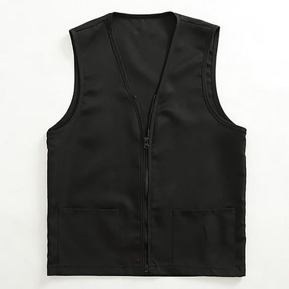 Hamky Vest for Women Waistcoat Vest Adult Postulant Activity Vest Supermarket Vests Clerk Workwear Fall Clothes Sleeveless Tops Black M