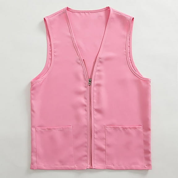 Hamky Vest for Women Waistcoat Vest Adult Postulant Activity Vest Supermarket Vests Clerk Workwear Fall Clothes Sleeveless&nbsp;Tops RD2 S