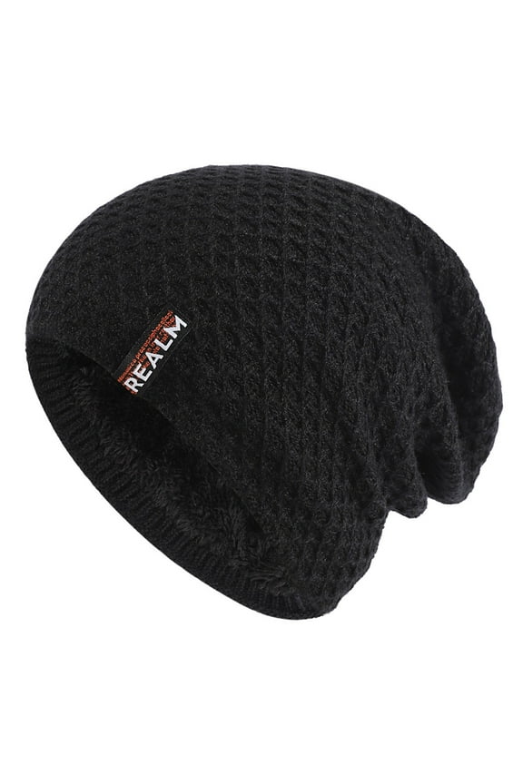 Winter Hats,Beanie,Winter Hats For Men Women Soft Warm Knit Hat Ski Stocking Cuffed Cap,Skull Caps,Hats for Men Black