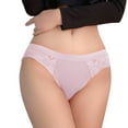 thumbnail image 1 of Hamky Womens Underwear,Cotton Underwear, Womens Transparent Lace Splicing Panties Cotton Hollow Breathable Quality,No Show Underwear,Cheeky Underwear Pink S, 1 of 8