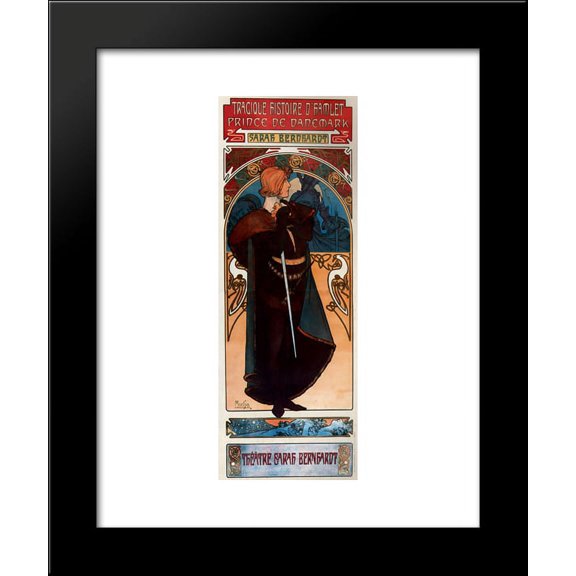 Hamlet 20x24 Framed Art Print by Mucha, Alphonse
