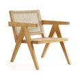 thumbnail image 1 of Manhattan Comfort Hamlet Solid Ash Wood Accent Chair in Natural, 1 of 5
