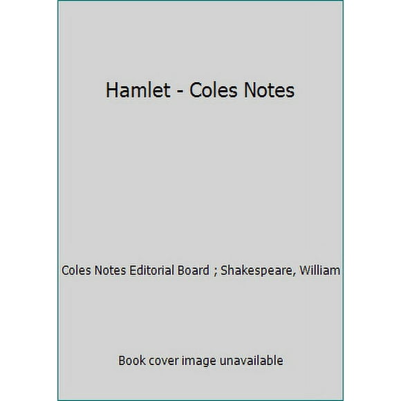Pre-Owned Hamlet - Coles Notes (Paperback) 077403193X 9780774031936