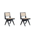 thumbnail image 1 of Manhattan Comfort Hamlet 17.72" Wood Dining Chair in Black (Set of 2), 1 of 5
