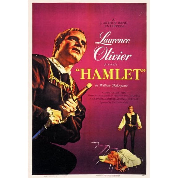 Hamlet Movie Poster 16x24 Poster Medium Art Poster 16x24 Unframed, Age: Adults Best Posters