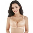 thumbnail image 1 of Hamlinson Women's Plus Size Push Up Bras Seamless Wire Free Butterfly Front Closure Bra, 1 of 7