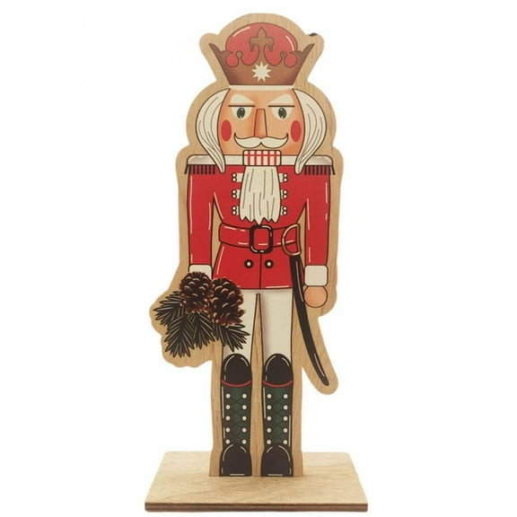 Hamlinson Wooden Nutcracker Christmas Ornaments Mouse Princess Centerpieces Desktop Nutcracker Decorations ​for Tables Shelves Home Office Decoration Gift