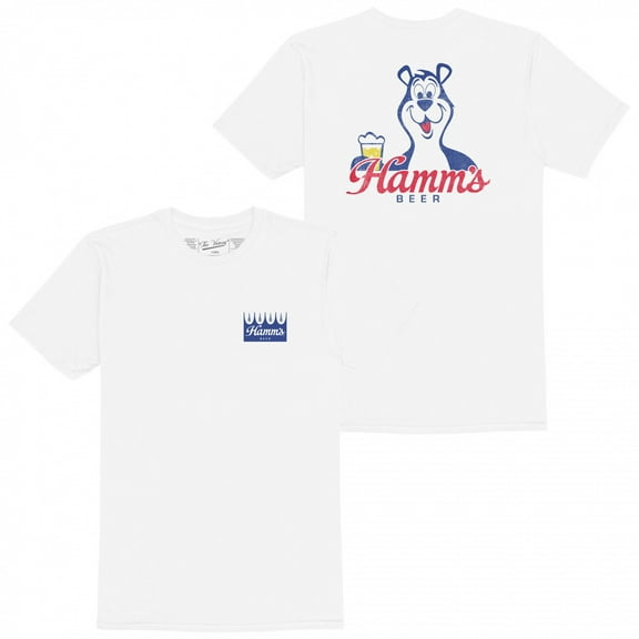 Hamm's Beer Cheers Front and Back Print T-Shirt-Small