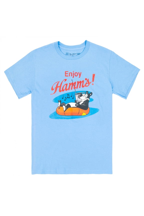 Hamm's Beer Enjoy Hamm's! Pool Float T-Shirt-XLarge