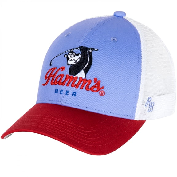 Hamms 896212 Beer Golfing Embroidered 3-Tone Adjustable Hat