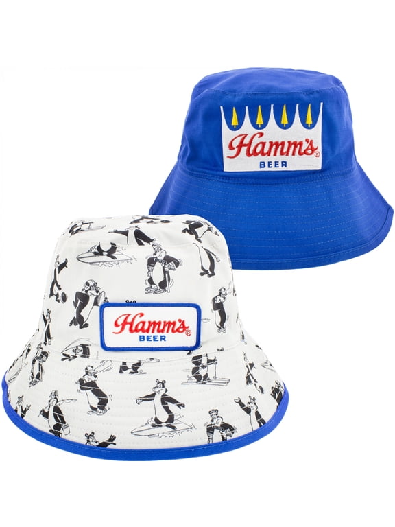 Beer Sports Bear Reversible Bucket Hat