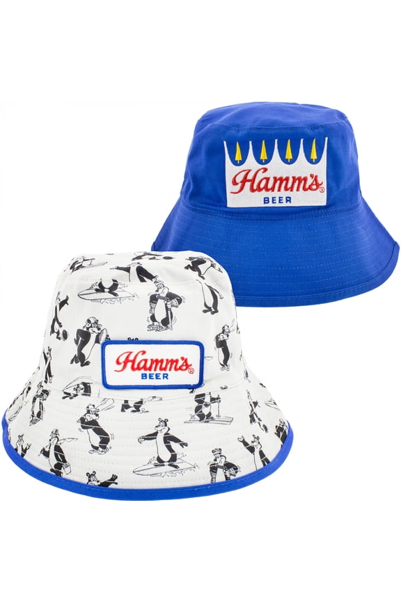 Beer Sports Bear Reversible Bucket Hat
