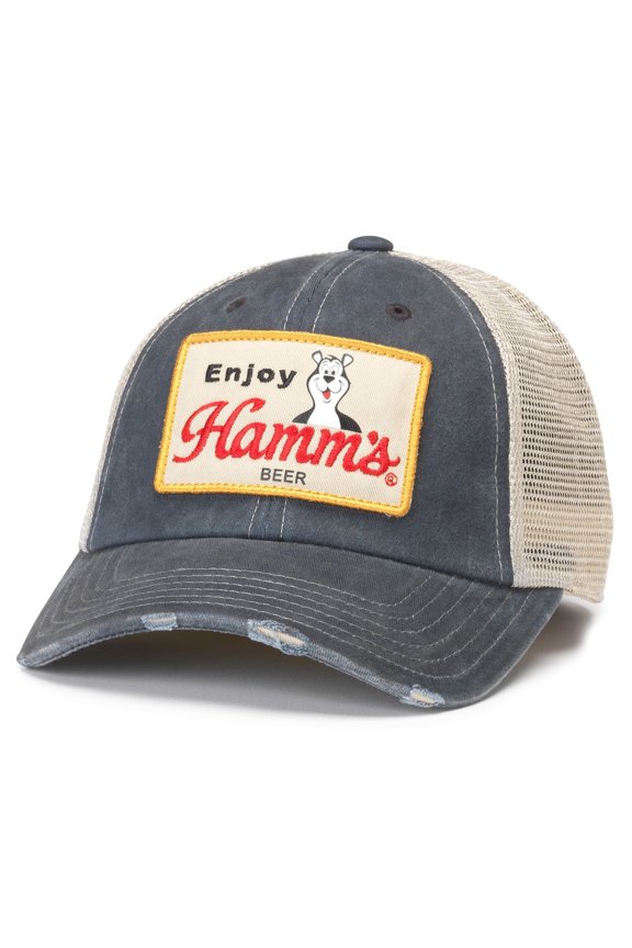 Logo Patch Distressed Adjustable Hat