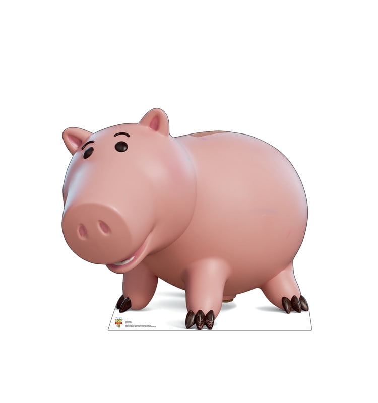 3ft Pink Cardboard Standup of Hamm from Toy Story 4