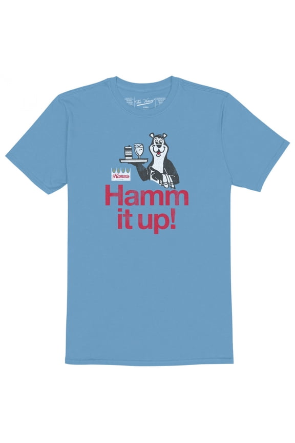Bear Hamm It Up! Waiter Solid Blue Colorway T-Shirt-Large
