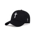 thumbnail image 1 of HammFamTV Black Modern Baseball Cap with Embroidered Cotton Blend Hat, One Size, 1 of 4