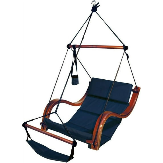 Hammaka Nami Deluxe Hanging Hammock Lounger Chair In Blue