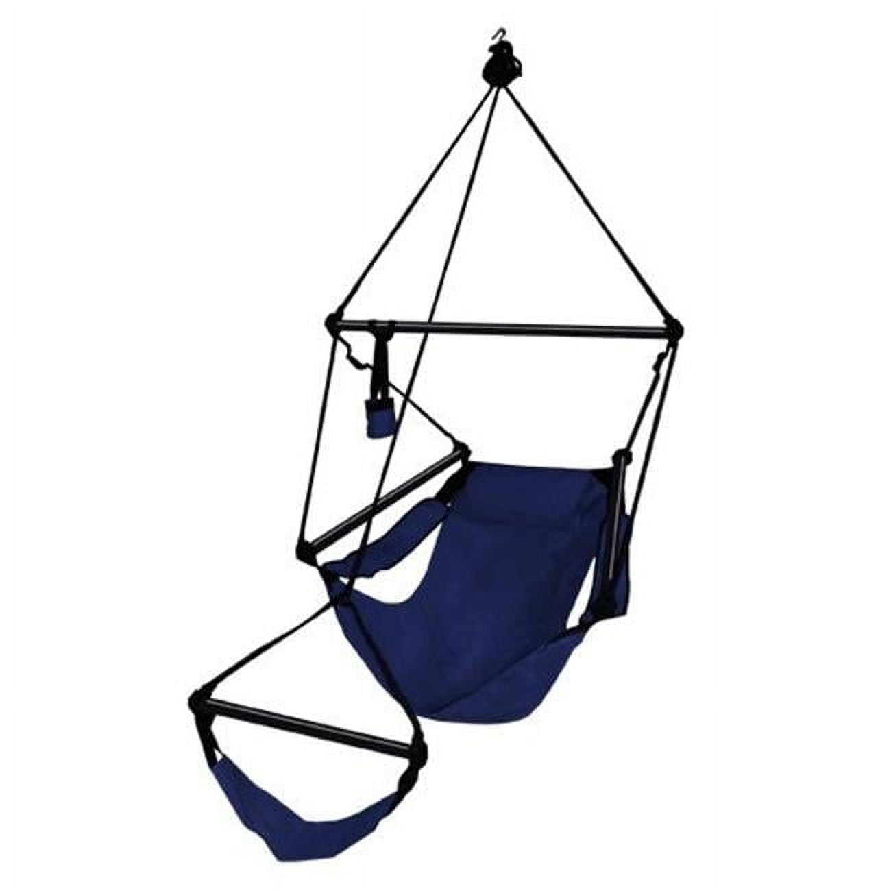 Midnight Blue Zero Gravity Hanging Chair with Cushions