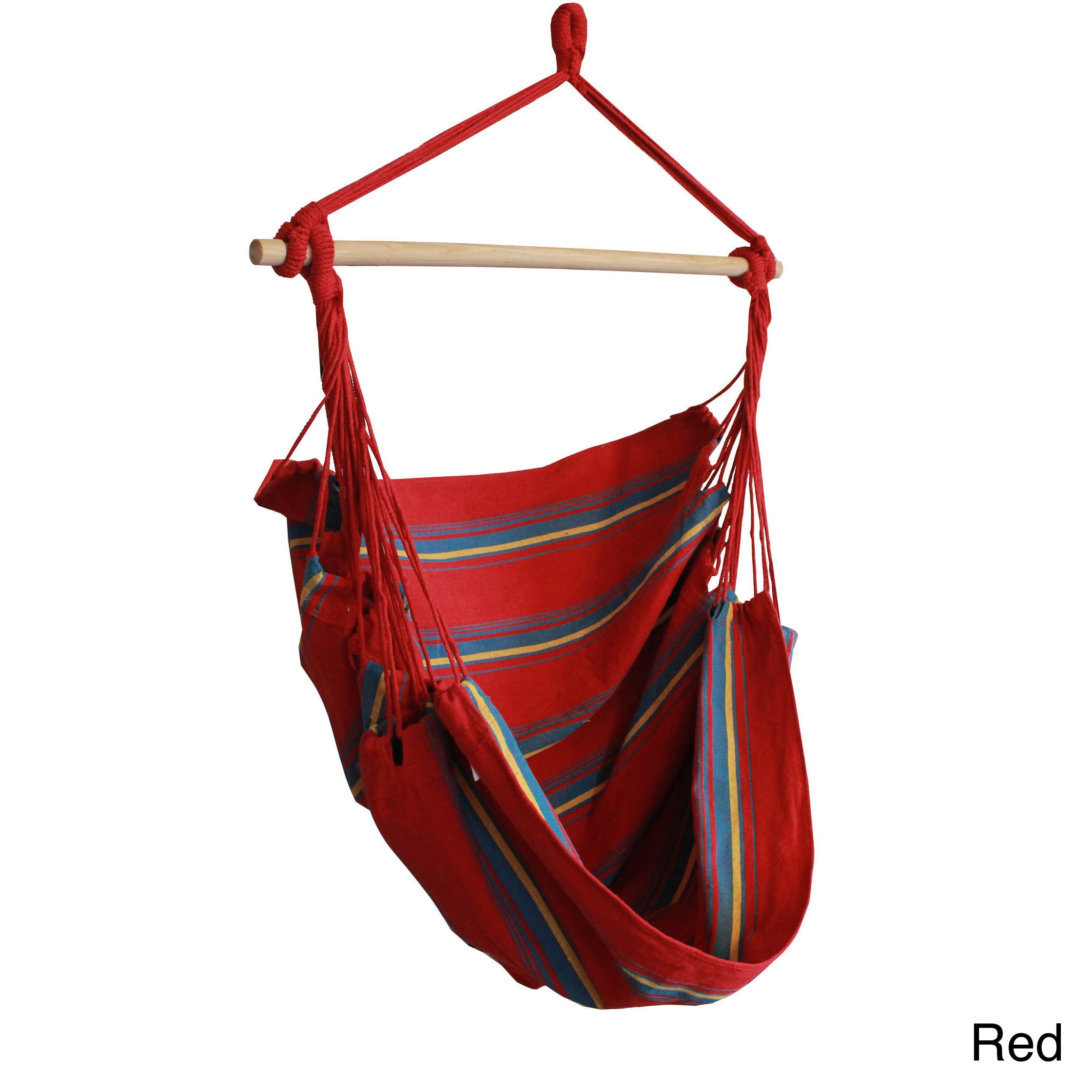 Hammaka Wide Comfort Woven Hammock Chair in Vibrant Red