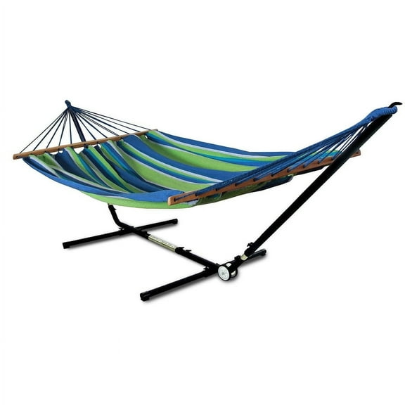 Hammaka Woven Hammock with Adjust to Fit Stand