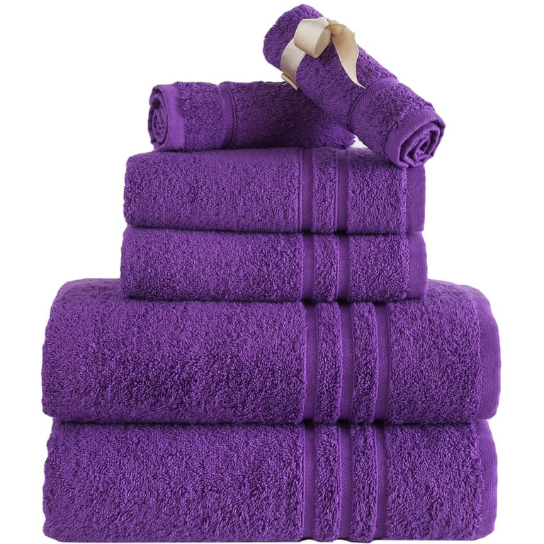 Towel Set for Bathroom 6 Piece, Super Soft Highly Absorbent Fluffy  Decorative Bath Sets, Turkish Towels, Spa & Hotel Quality 