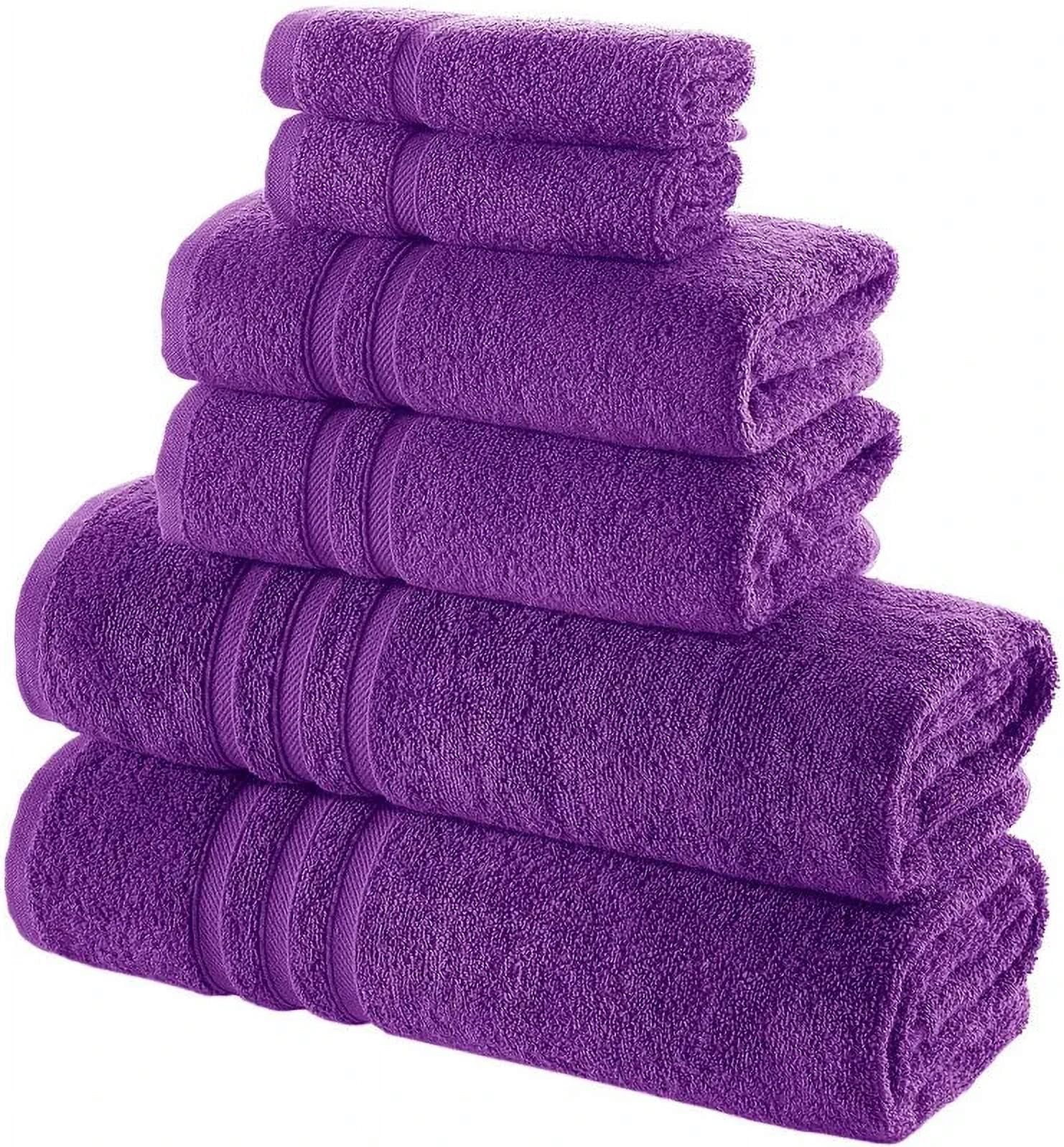 Towel Set for Bathroom 6 Piece, Super Soft Highly Absorbent Fluffy  Decorative Bath Sets, Turkish Towels, Spa & Hotel Quality 
