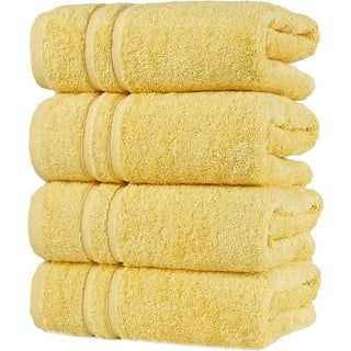 Hand Towels for Bathroom, Black and Yellow Bath Towels, August Ave Towels,  Black and Yellow, Bathroom Towels, Decorated Towels, Bathroom 