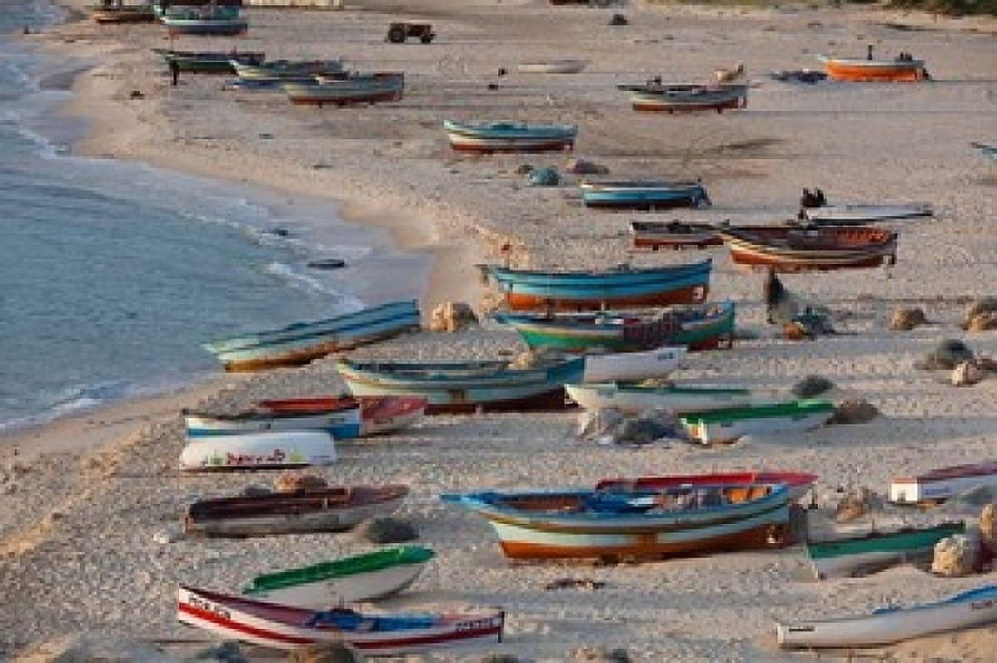 Hammamet waterfront Cap Bon Tunisia Canvas Art - Walter Bibikow DanitaDelimont (24 x 15)