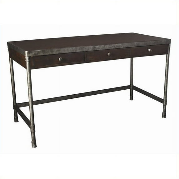 Hammary Structure Credenza Desk in Distressed Brown