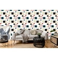 thumbnail image 1 of Hammcok Geometric Peel and Stick Wallpaper 10'L x 24''W, 1 of 2
