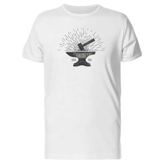Hammer And Anvil Sketch T-Shirt Men -Image by Shutterstock, Male Large