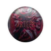 Hammer Anger Solid Bowling Ball - Black/Crimson/Grey