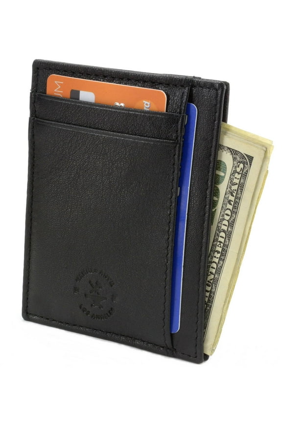Los Angeles Slim Minimalist Front Pocket Wallet RFID Protected