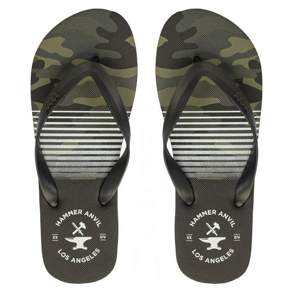Hammer Anvil Men’s Flip-Flops Summer Sandals Camo US 13