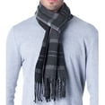 thumbnail image 1 of Hammer Anvil Mens Plaid Striped Scarf Womens Winter Scarves Ultra Soft Feel, 1 of 5