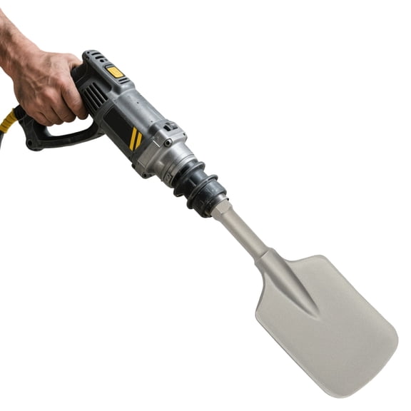 Hammer Bit, Hex Shank Shovel Spade Chisel Bit for Electric Demolition Jackhammer - 40Cr Steel, 1.18" Hex,17.32" Length for Concrete, Soil, Digging