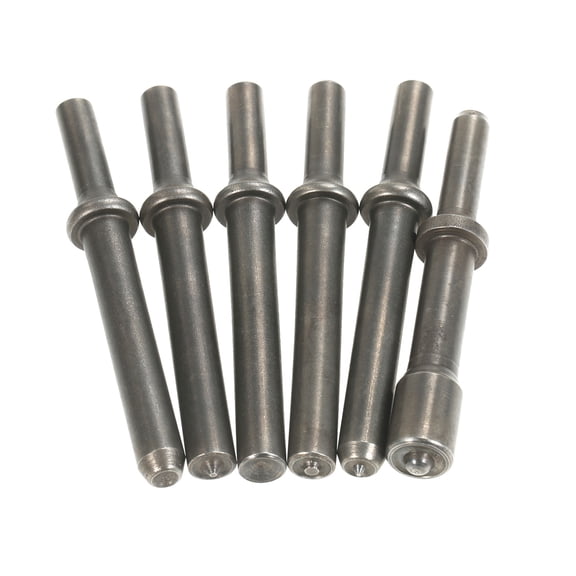 Hammer Bit,Steel Pneumatic Air Bit Set 40cr Rivet Hammer Bit Set 40cr Steel Hammer Bit Set With 40cr Steel Pneumatic Air Hammer Air Rivet Hammer 8-piece Air Rivet Qisuo Dark gray