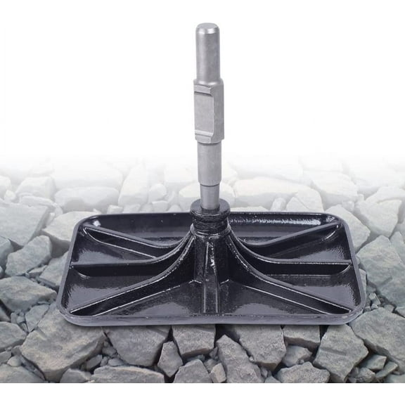 Hammer Compactor Plate, Gdrasuya 10 Rammer Plate Hammer Plate Snoring Table For Ground, Builder Gardeners Concrete Tools Black